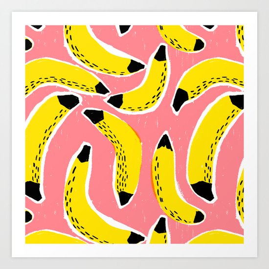 Bananas! Art Print
