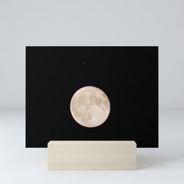 Moon and Mars Mini Art Print
