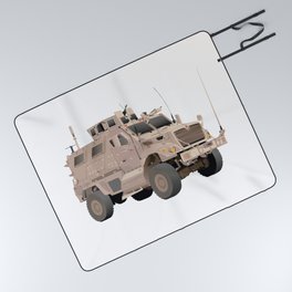 M1224 MRAP Army Military Truck Picnic Blanket
