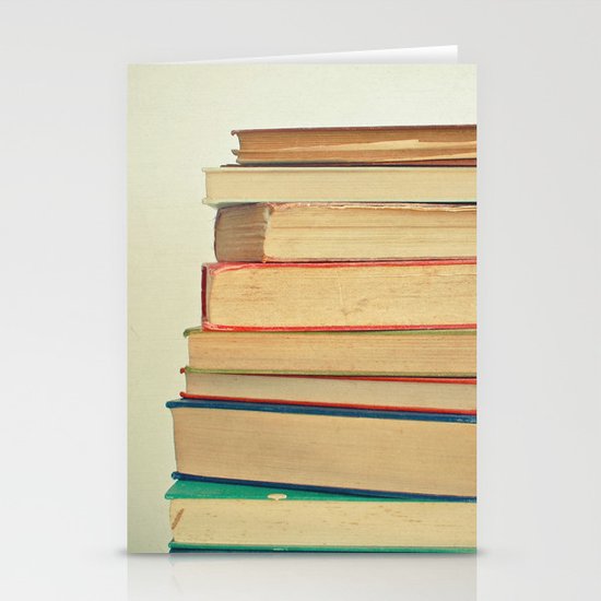 Stack of Books Stationery Cards