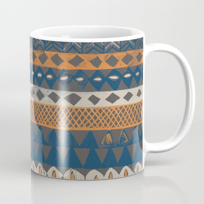 Hand Painted Ethnic Pattern Coffee Mug By Alisagal Society6 Hand Painted Ethnic Pattern Coffee Mug