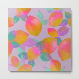 Psychedelic Citrus Pattern Metal Print | Abstract, Citrus, Fruit, Lemonwallpaper, Abstractlemon, Lemons, Pattern, Lemonprint, Wallpaper, Graphicdesign 