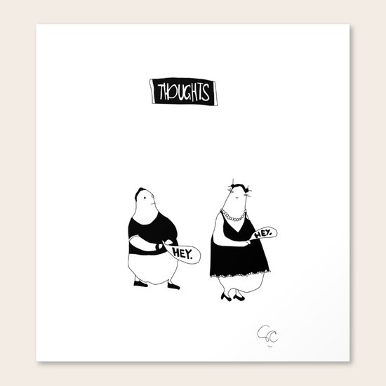 HEY Canvas Print