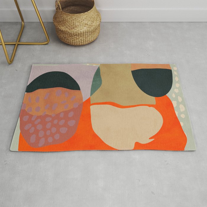 shapes abstract study Rug