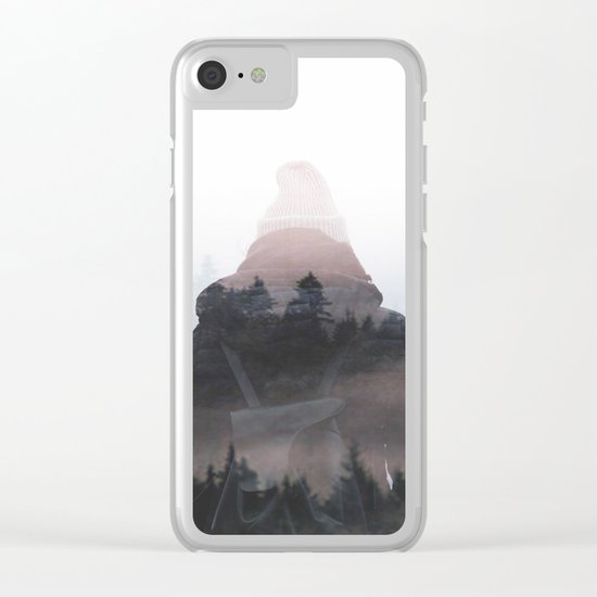 All your weight falls on me Clear iPhone Case