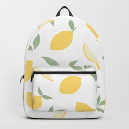 Fresh summer lemons. Backpack