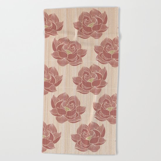 Lótus pattern Beach Towel