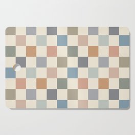 Blue & Beige Neutral Checker Cutting Board
