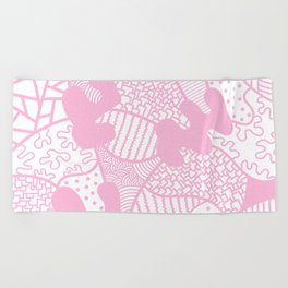 Geometrical pattern maximalist 13 Beach Towel