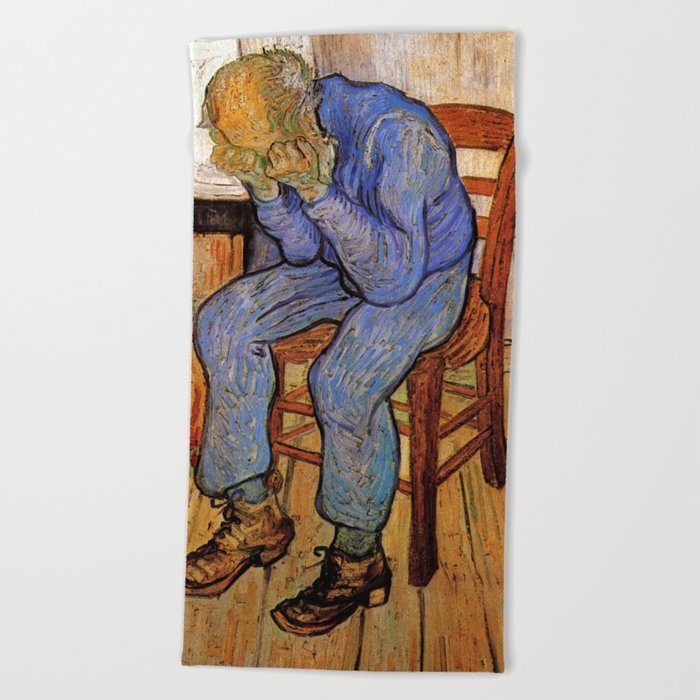 At Eternity's Gate by Vincent van Gogh Beach Towel