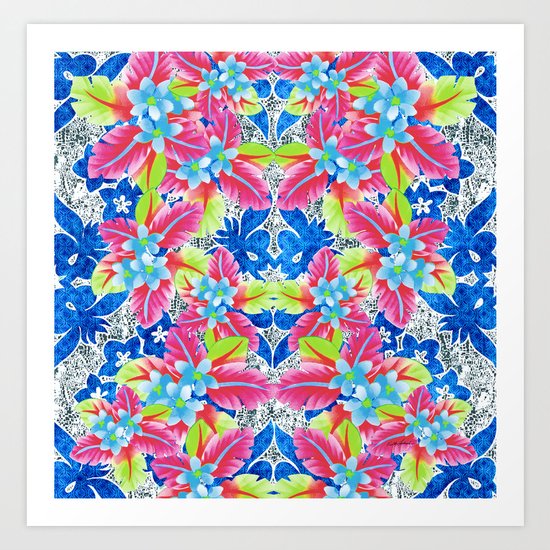 Kissing in Kona Art Print