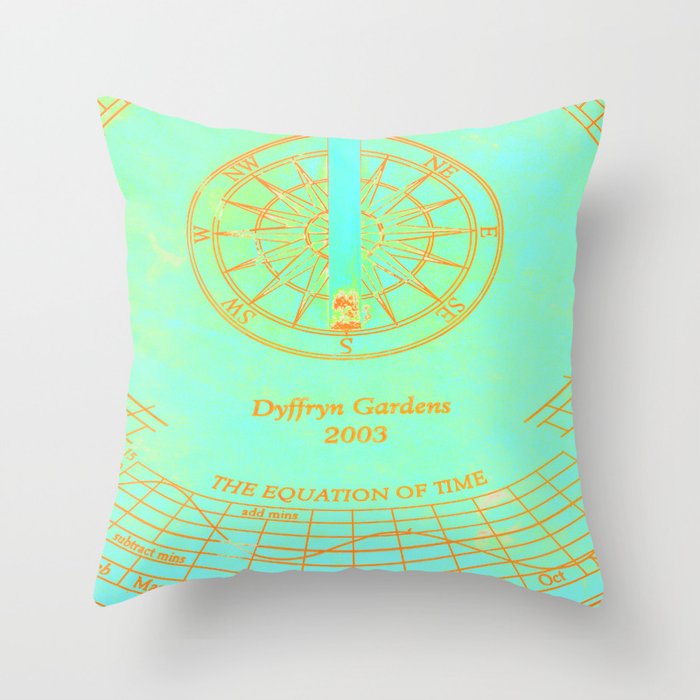 the equation of time in technicolor Throw Pillow