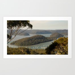 View of Hawkesbury River from Muogamarra Reserve, Sydney Art Print | River, Little, Aussie, Hawkesbury, Reserve, Bay, Dangar, Wobby, Bush, Island 