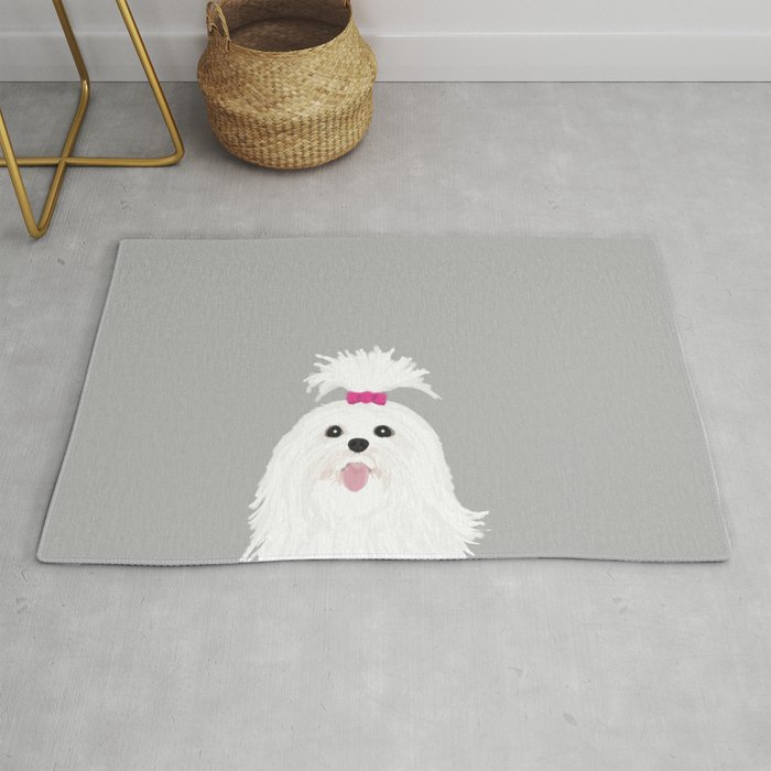 Pima Shih Tzu Cute White Funny Dog Art Customizable Gift For Dog
