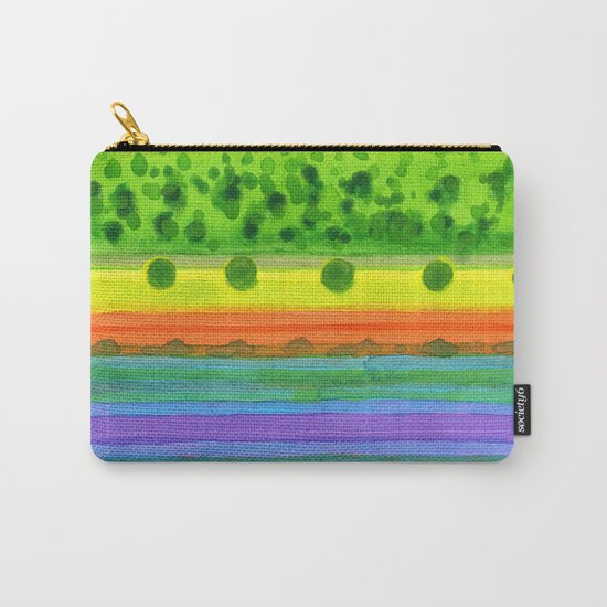 Plain with red Field Carry-All Pouch