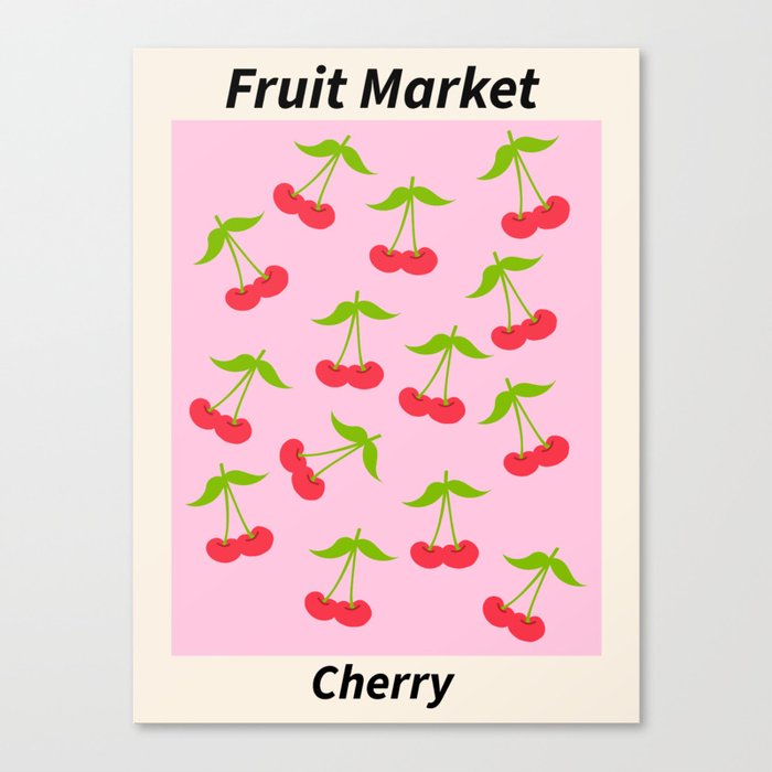Fruit Market Cherry Canvas Print
