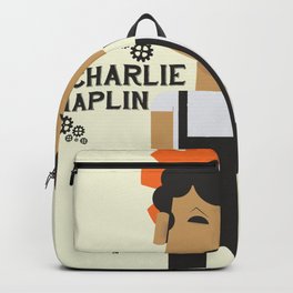 Charlie Chaplin, Modern Times, minimal movie poster Backpack