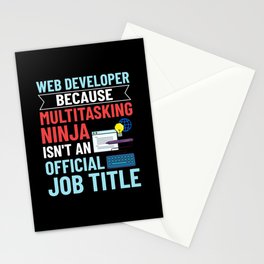 Web Development Engineer Developer Manager Stationery Card