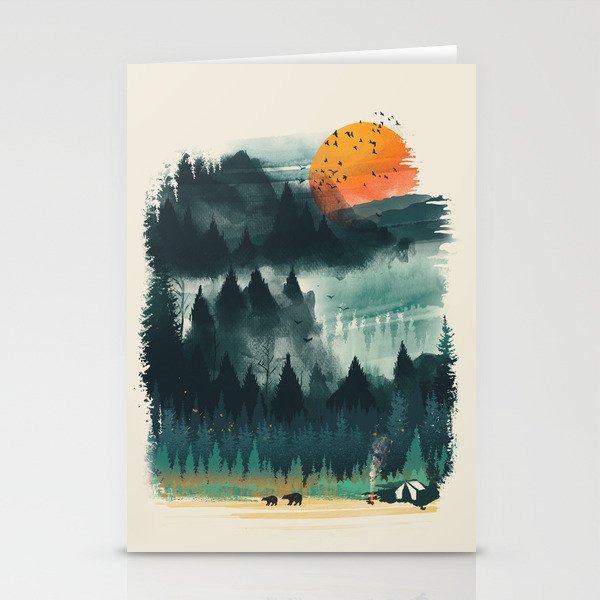 Wilderness Camp Stationery Cards