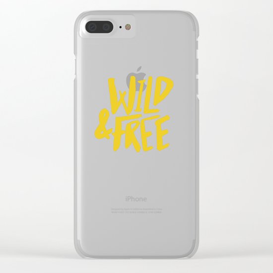 Wild and Free - Sunshine Clear iPhone Case