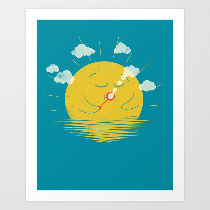 Partly Cloudy Art Print