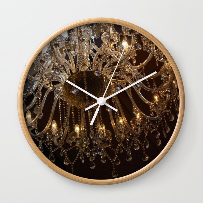 Glass Chandelier Wall Clock