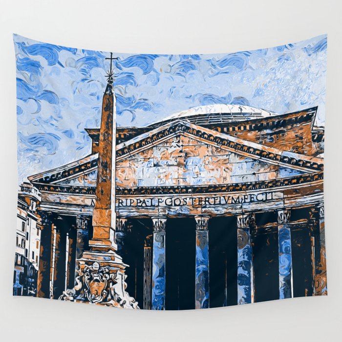 The Roman Pantheon Wall Tapestry