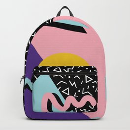 Memphis Pattern 23 - 80s Retro - Pastel Colors Backpack