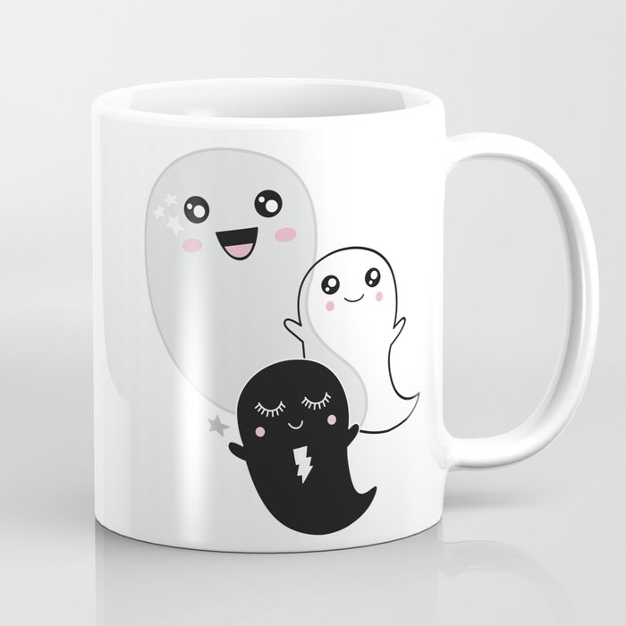 Ghost Kawaii Halloween cute gift kids children kidsroom Coffee Mug by eau  de collage