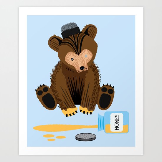 The Honey Bear Art Print