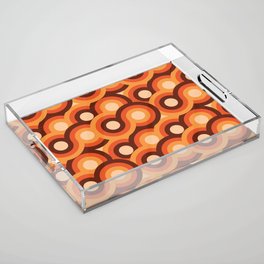 Groovy 70's Pattern Acrylic Tray