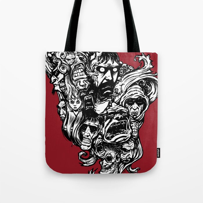 Horror Doodle Tote Bag
