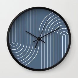 Minimal Line Curvature LXXXIV Wall Clock