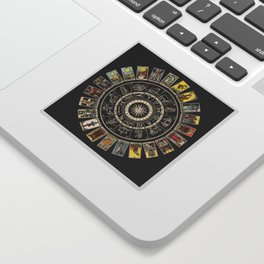 The Major Arcana & The Wheel of the Zodiac Sticker