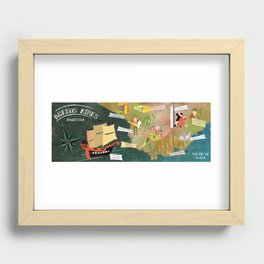 Buenos Aires, Map Recessed Framed Print