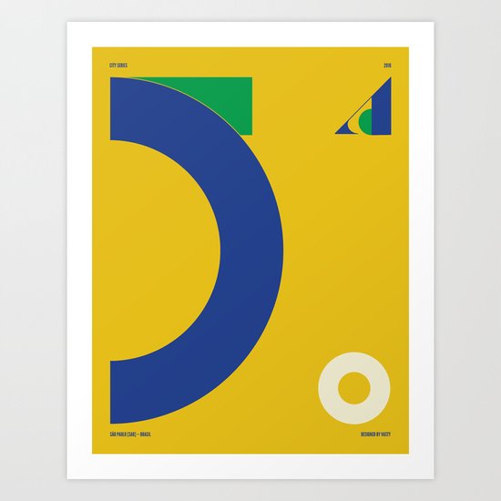 São Paulo — City Series Art Print