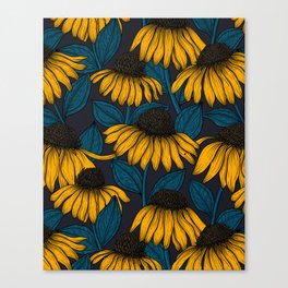 Yellow coneflowers Canvas Print