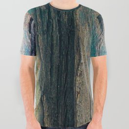 Eucalyptus Tree Bark and Wood Abstract Natural Texture 61 All Over Graphic Tee