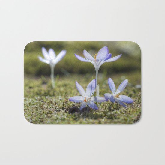 Queen and court- Crocus Springflowers Bath Mat