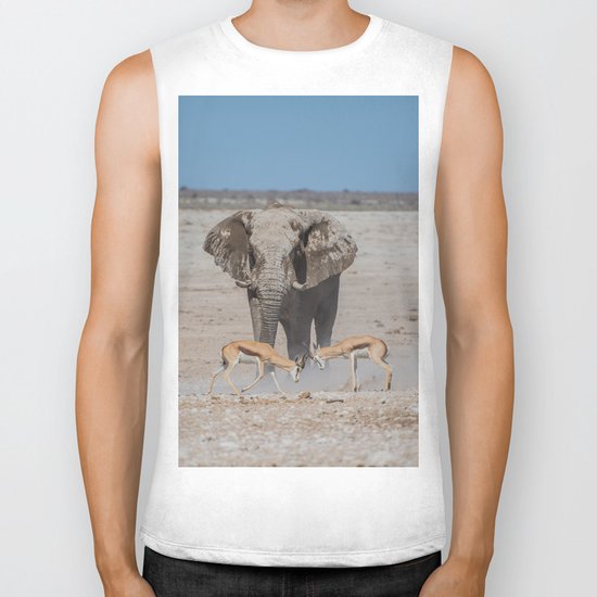 Elephant Safari Biker Tank