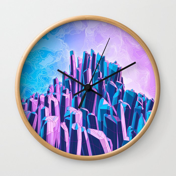 Crystal Peak Wall Clock