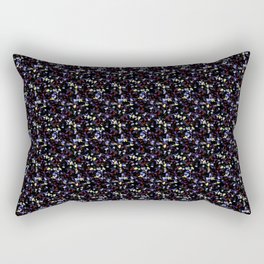 Lots of flowers in the dark A 4 Rectangular Pillow