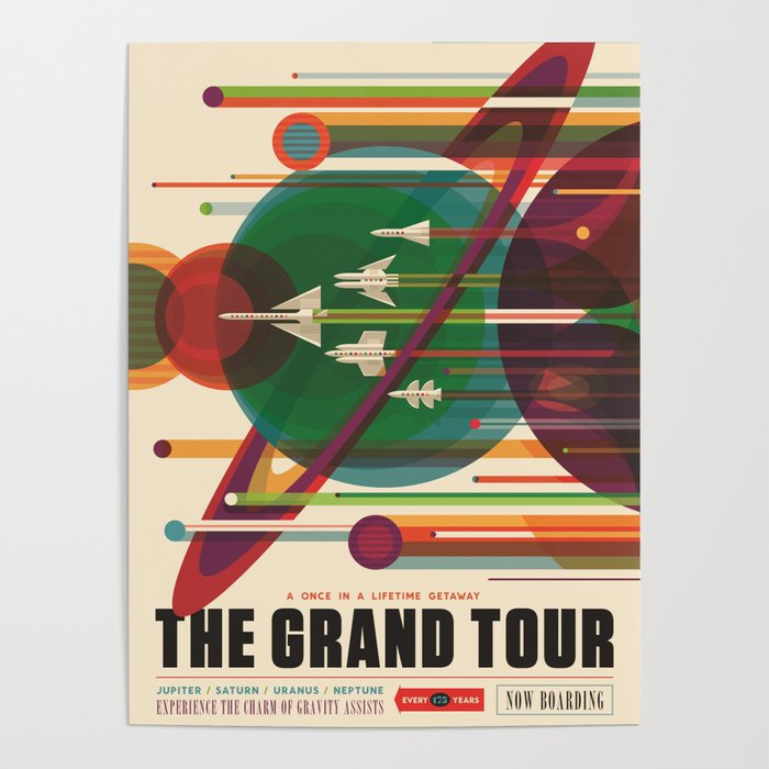 The Grand Tour : Vintage Space Poster Poster