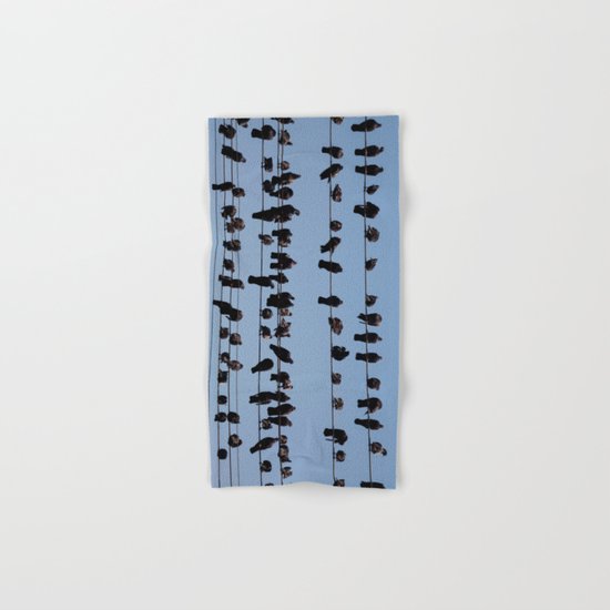 Black Birds Hand & Bath Towel