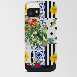 Italian,Sicilian art,patchwork,summer Flowers iPhone Card Case