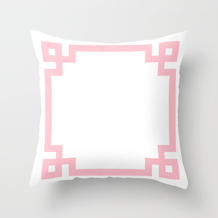 Pink greek best sale key pillow