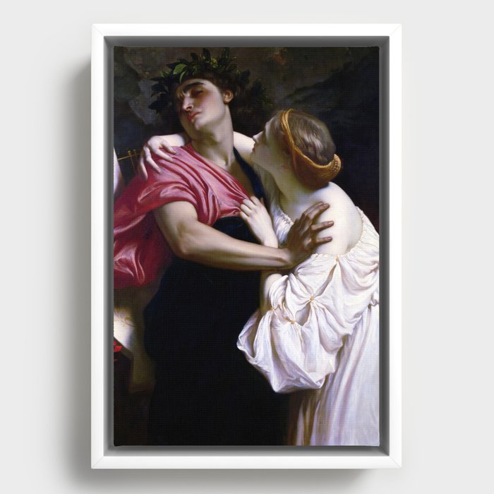 Orpheus and Eurydice - Frederic Leighton 1864 Framed Canvas