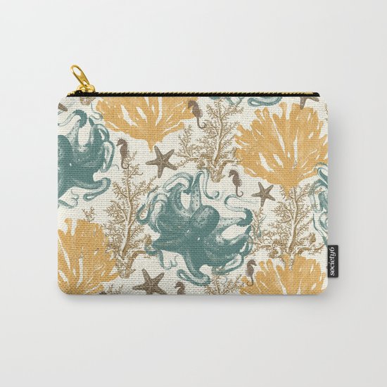 Aquatic Pattern 2 Carry-All Pouch