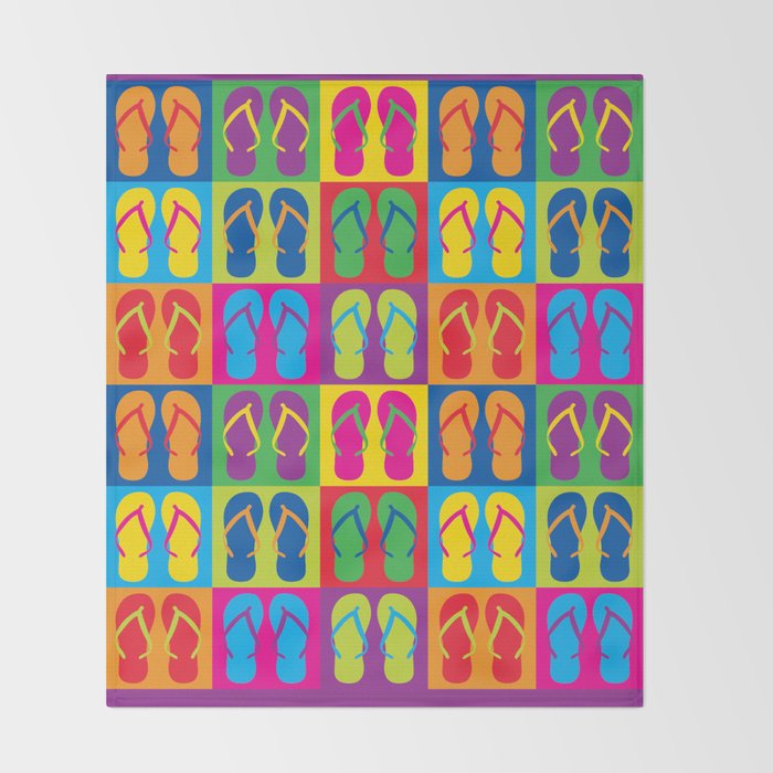 Pop Art Flip Flops Throw Blanket By Lisann Society40 Simple Flip Flop Throw Blanket Pop Art Flip Flops Throw Blanket By Lisann Society40 Simple Flip Flop Throw Blanket