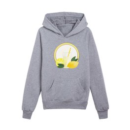 Lemonade and stripes Kids Pullover Hoodies